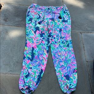 lilly pulitzer drawstring pants xs